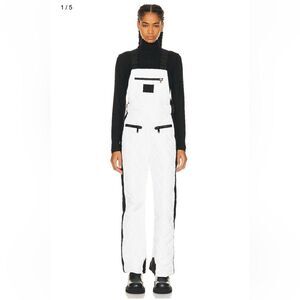 Goldbergh Agnes Cecile Ski Bibs Pants Salopettes White Black NWT US 4